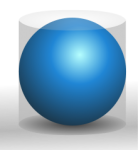 The volume of a sphere to the volume of a cylinder is 2 to 3.. Archimedes Rule.png